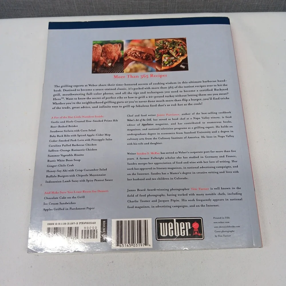 Weber‎ Big Book of Grilling Cookbook 350+ BBQ Recipes Burgers Steak Fish Chicken